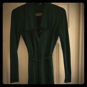 Elie Tahari emerald green wrap dress